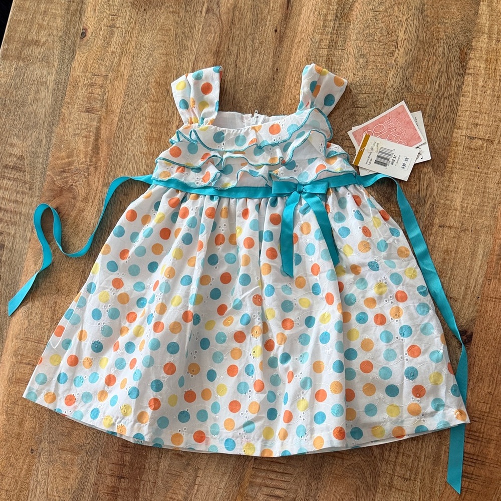 Bonnie Jean Easter Polka Dot Dress